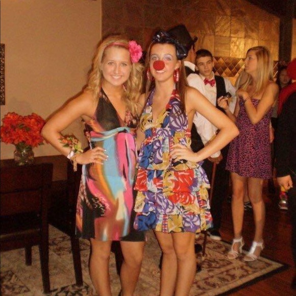 Multi colored halter dress - Picture 5 of 5